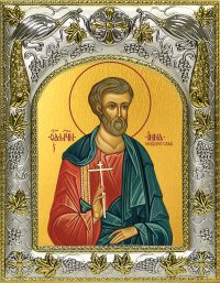 Икона Инна Новодунский мученик в окладе