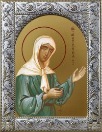 Иконы Матроны Московской в окладе dm55015-01