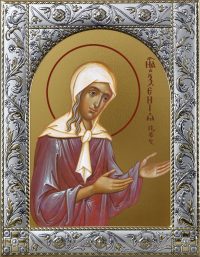 Икона Ксения Петербургская блаженная в окладе dm55016-01