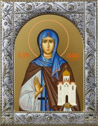 Купить икону святой Ангелины в окладе