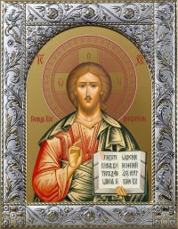 Купить икону Спасителя Иисуса Христа в окладе dm55104-01