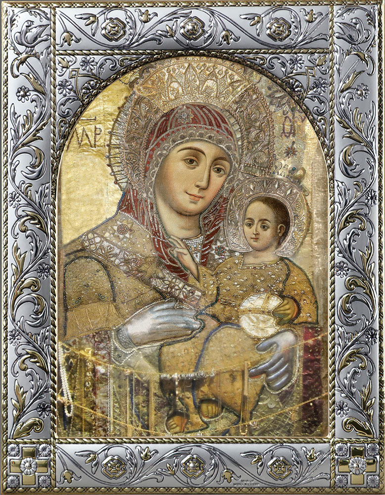 Вифлеемская икона Божией Матери, 14х18 см, в окладе - Интернет магазин .