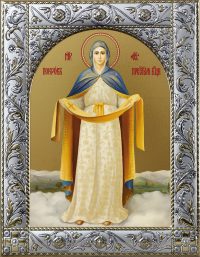 Икона Покров Пресвятой Богородицы в рамке