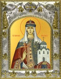 Икона святой Ольги в окладе А-442