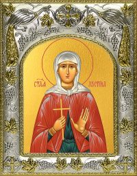 Икона святой Кристины (Христины) мученицы в окладе