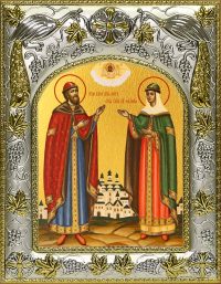 Икона Петр и Феврония Муромские A-6095