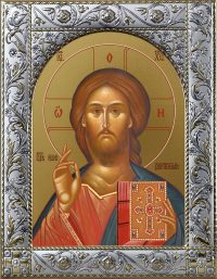 Икона Господь Вседержитель в окладе dm556133-01