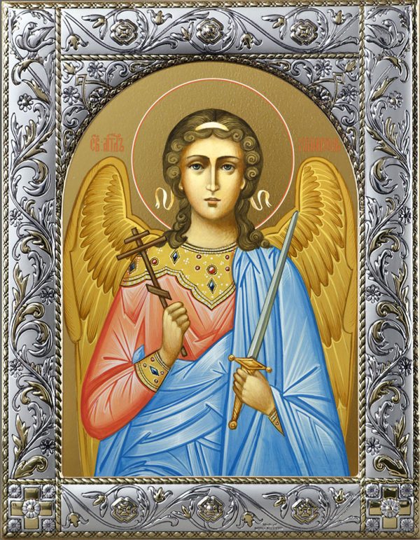 Купить икону Ангела Хранителя с окладом в подарочной коробке
