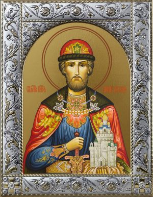 Димитрий Донской благоверый князь икона в окладе