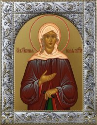 Ксения Петербургская блаженная Икона в окладе dm556814-01