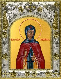 Икона святой Пелагеи в окладе