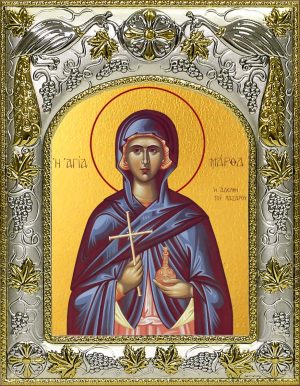 Икона святой Марфы Мироносицы в окладе