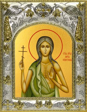 Икона святой Марии Египетской в окладе