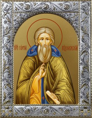 Купить икону преподобного Сергия Радонежского dm55084-01