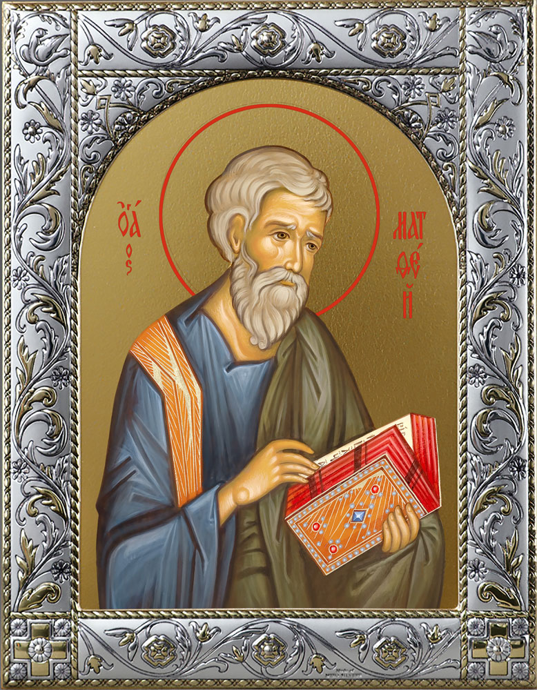 Икона Матфей апостол в рамке
