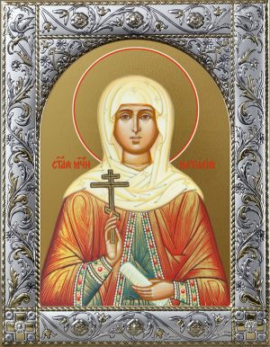 Наталия Никомидийская мученица икона в окладе