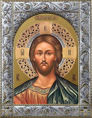 Икона Господь Вседержитель в окладе