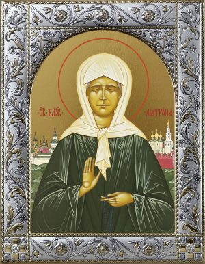 Иконы Блаженной Матроны в окладе dm55887-01