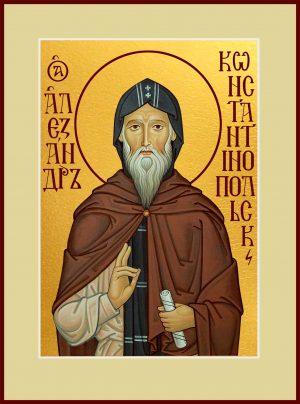 купить икону святого Александра Константинопольского в православном интернет магазине