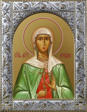 Купить икону святой Ариадны в окладе