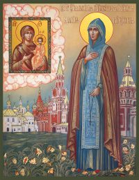Купить икону Евфросинии Московской, Купить Икону Евдокии