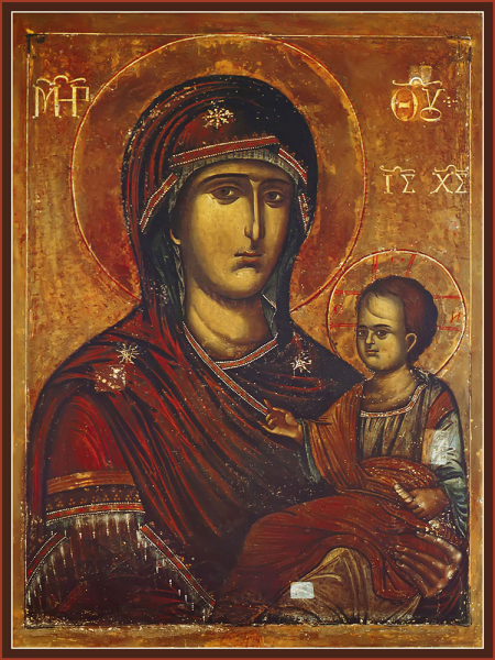 Икона Божией Матери Попская (арт.м0170)