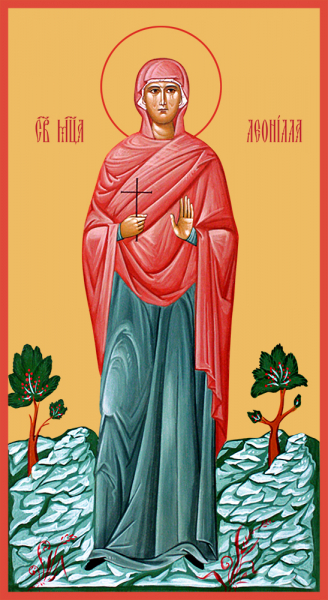 Мученица Леонилла (Неонилла) Лангонийская, икона (арт.м0337)