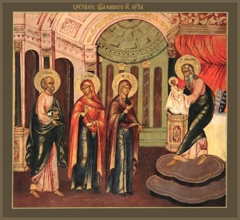 Сретение Господне, икона (арт.03002)