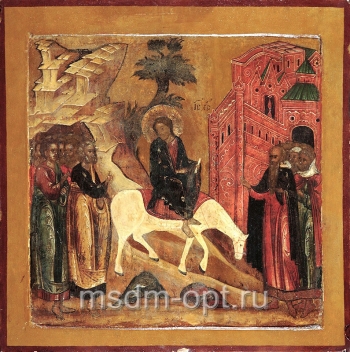 Вход Господень в Иерусалим, икона (арт.03026)