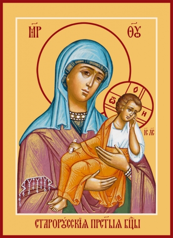 Старорусская икона Божией Матери (арт.06377)