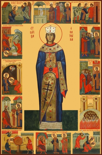 Екатерина великомученица, икона (арт.06525)