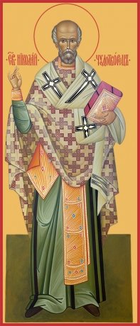 Николай чудотворец, архиепископ Мир Ликийских, святитель, икона (арт.06718)