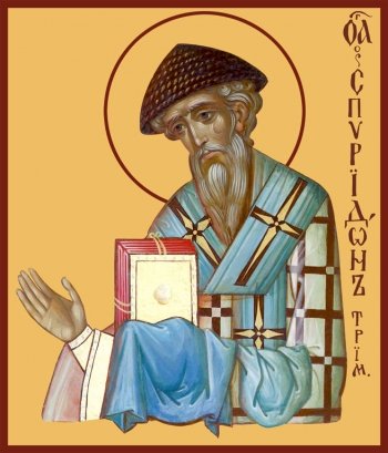Спиридон Тримифунтский святитель, икона (арт.00764)