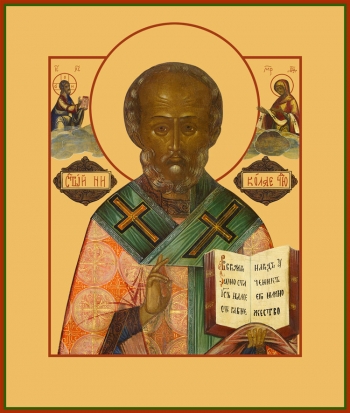 Николай чудотворец, архиепископ Мир Ликийских, святитель, икона (арт.00767)
