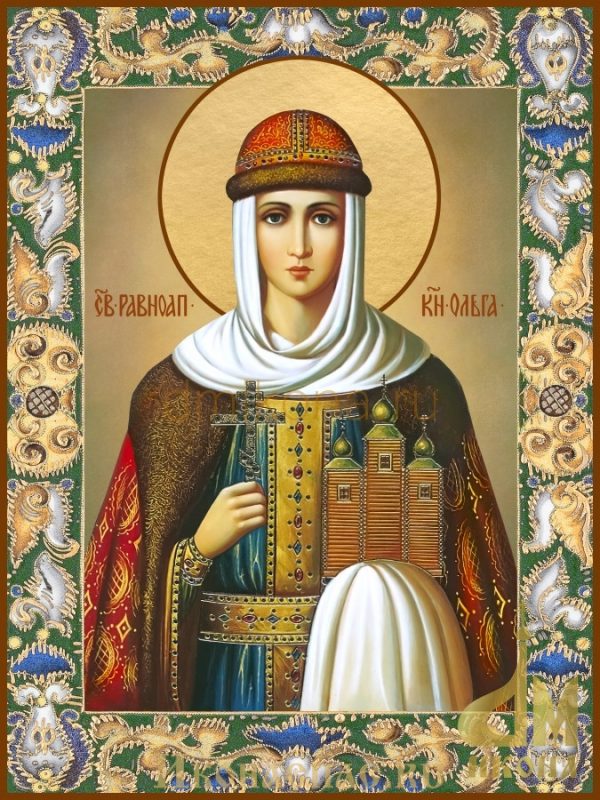 Икона Ольга святая равноапостольная княгиня