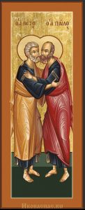 купить мерную икону Петр и Павел апостолы