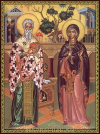 Икона Киприан и Иустиния