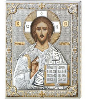 Икона Господь Вседержитель в окладе производство Италия