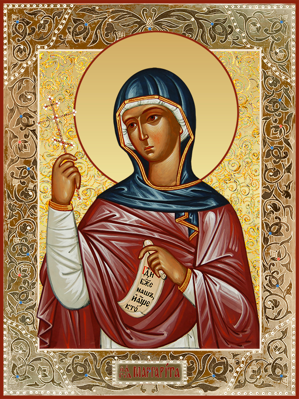 купить икону святой Маргариты Антиохийской