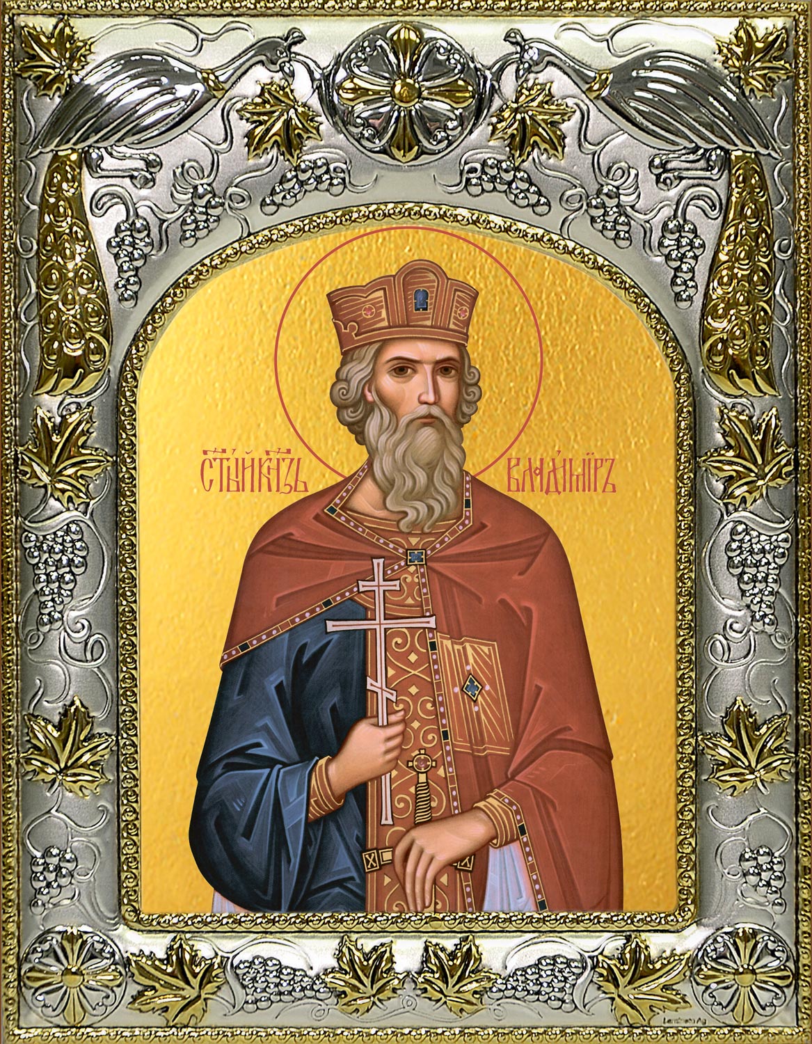 Князь Владимир Новгородский икона