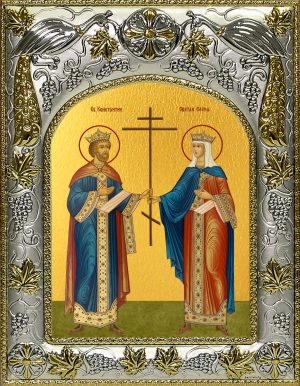 купить икону святых Константин и Елена равноапостольные