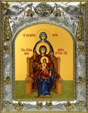 купить икону Пресвятая Богородица с Младенцем Христом, Анна и Мария праведные праматери