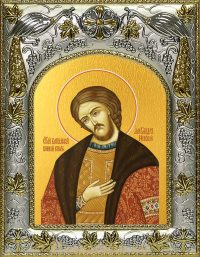 Икона Александр Невский благоверный князь A-453