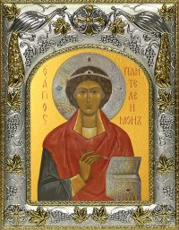 купить икону святой Пантелеимон целитель