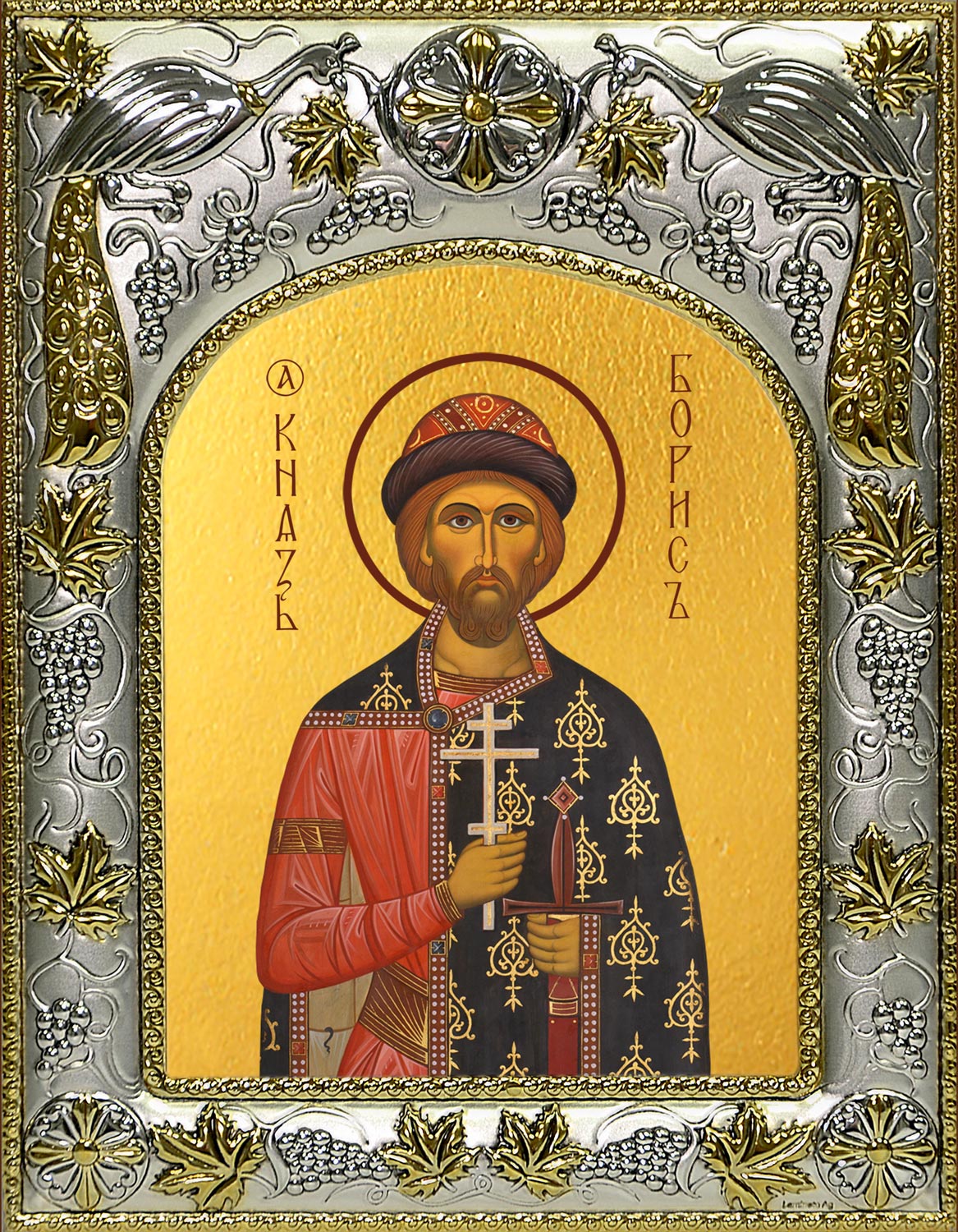 купить икону святой Борис князь