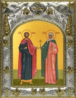 купить икону святые Адриан и Наталия мученики