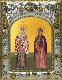 купить икону святые Киприан и Иустина