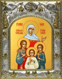 купить икону святых Веры, Надежды, Любови и Софии A-908