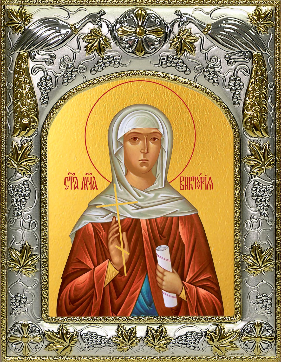 купить икону святая Виктория Коринфская
