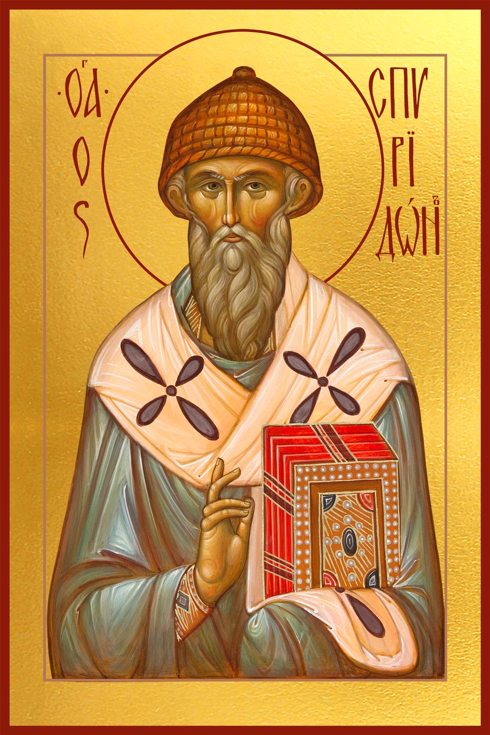 купить икону святого Спиридона Тримифунтского dm06703